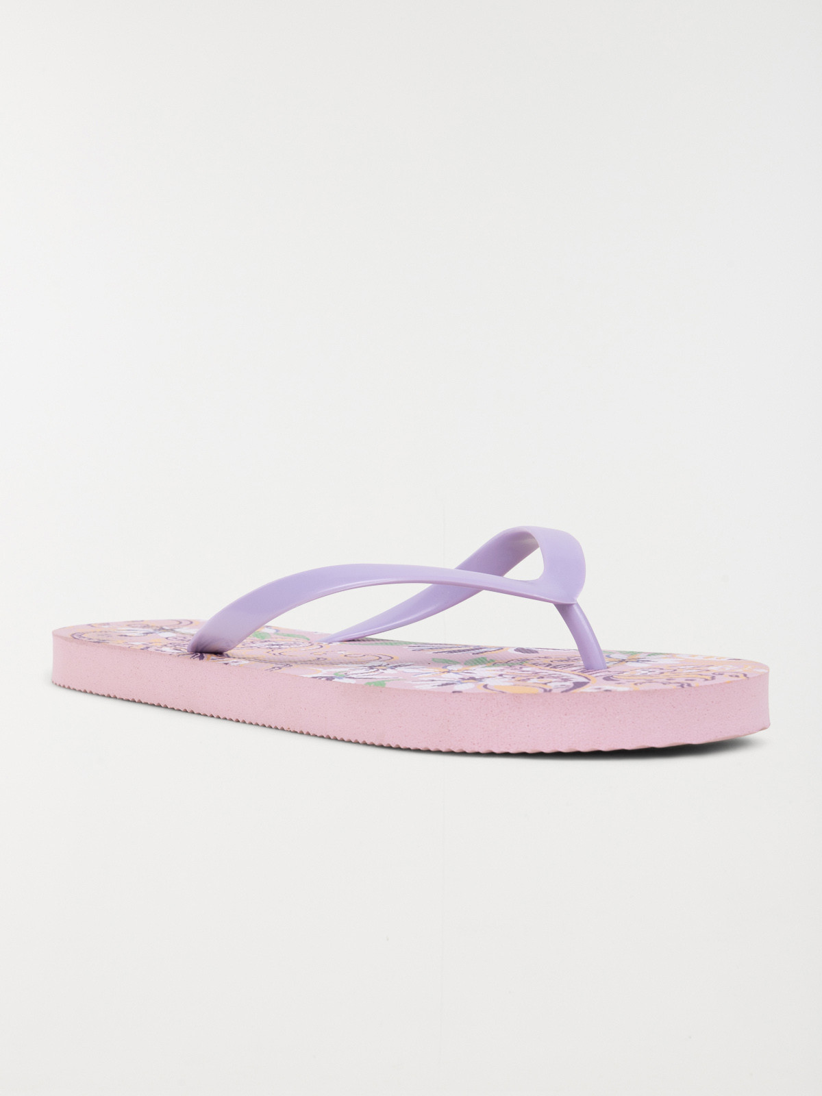 Tongs imprimées roses femme (36-41)