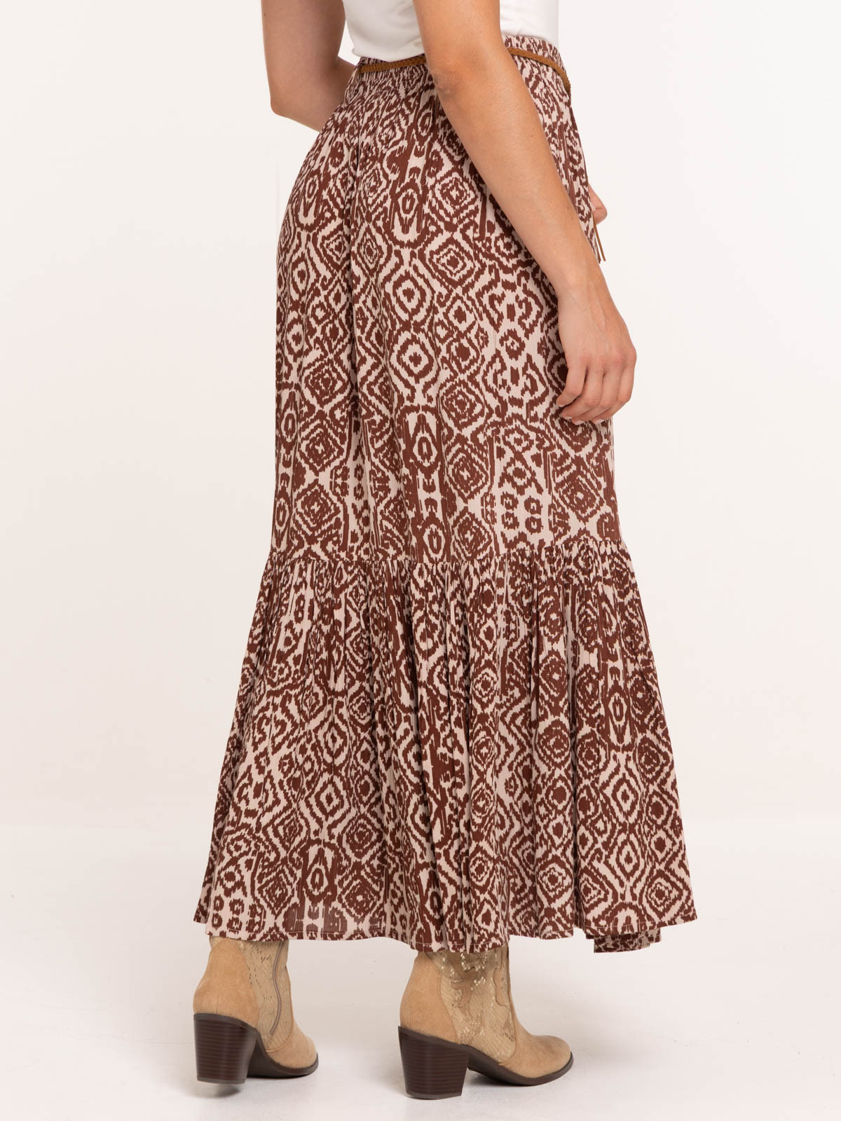 Jupe longue femme imprimé ethnique Jupe longue femme imprimé ethnique