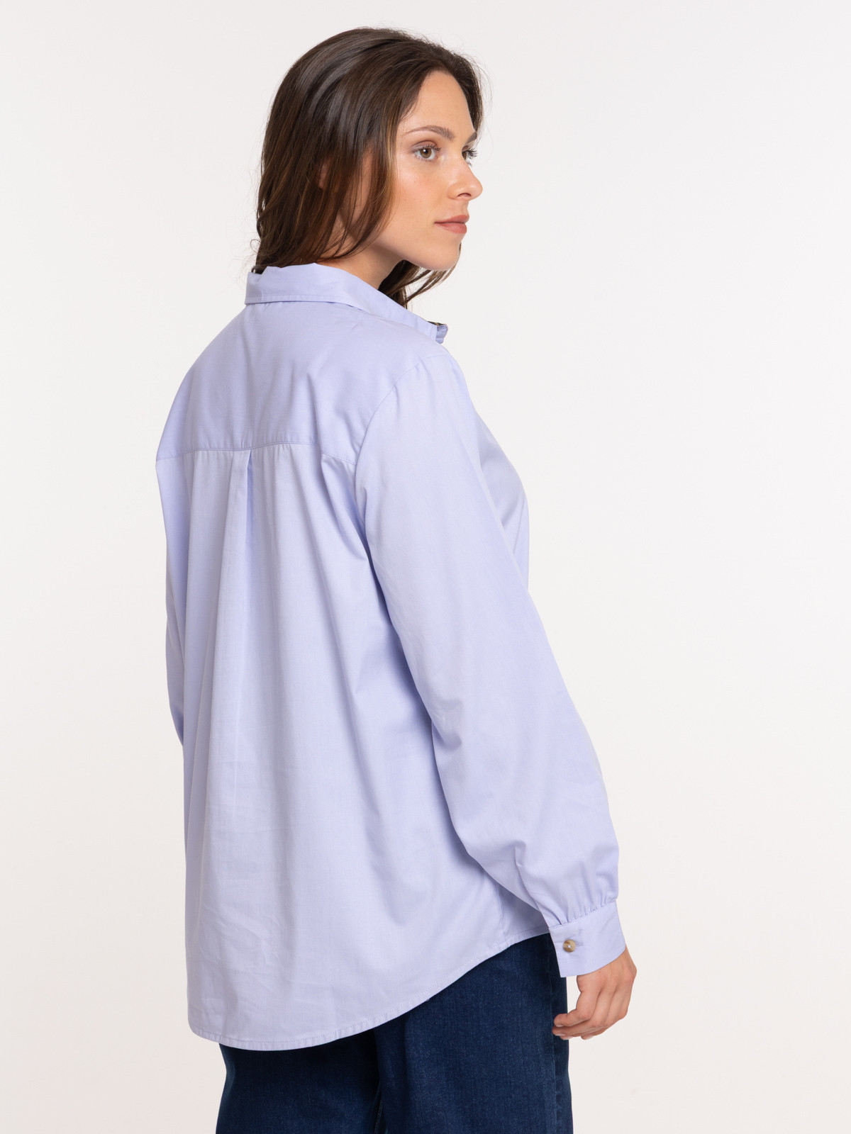 Chemise bleue lavande femme