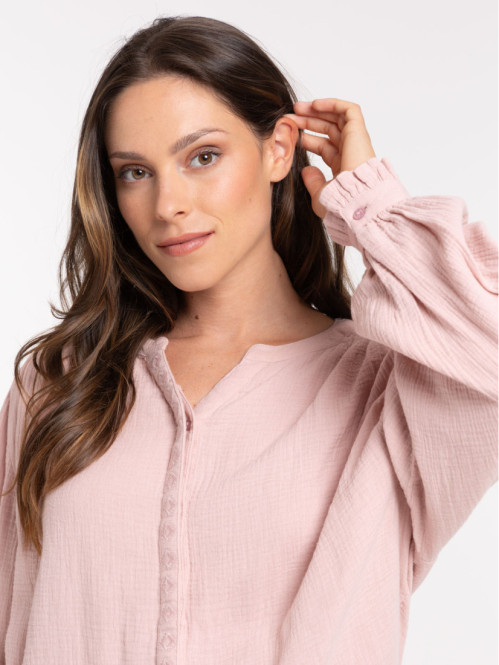 Chemise double gaz de coton...