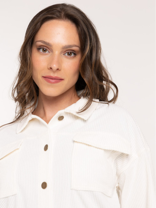 Surchemise courte velours...