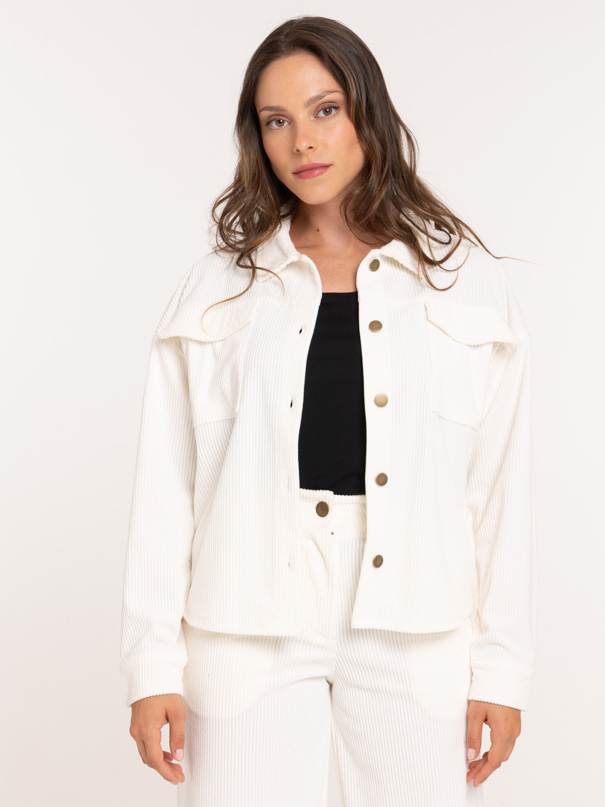 Surchemise courte velours femme Surchemise courte velours femme