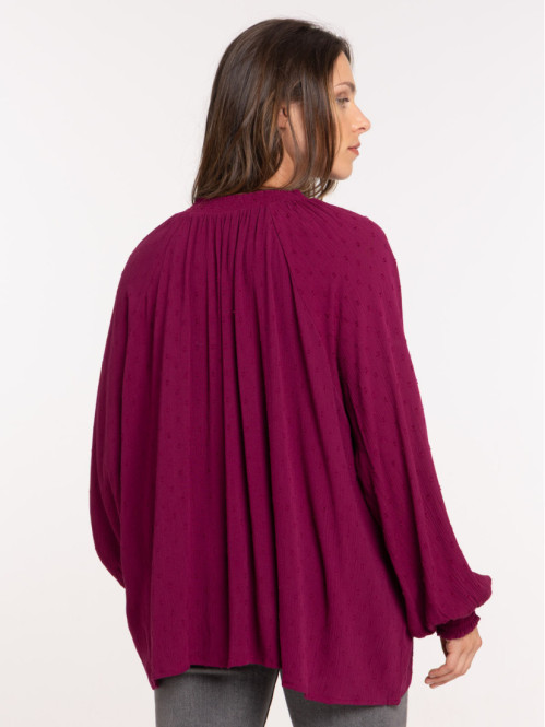 Blouse fluide manche longue...