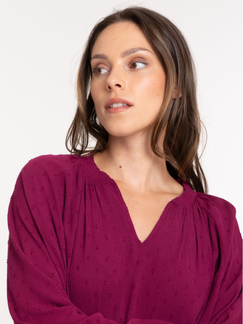 Blouse fluide manche longue...