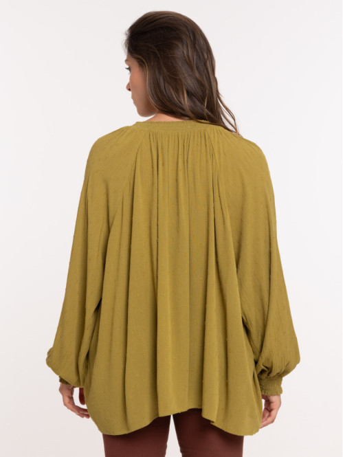 Blouse manche longue fluide...
