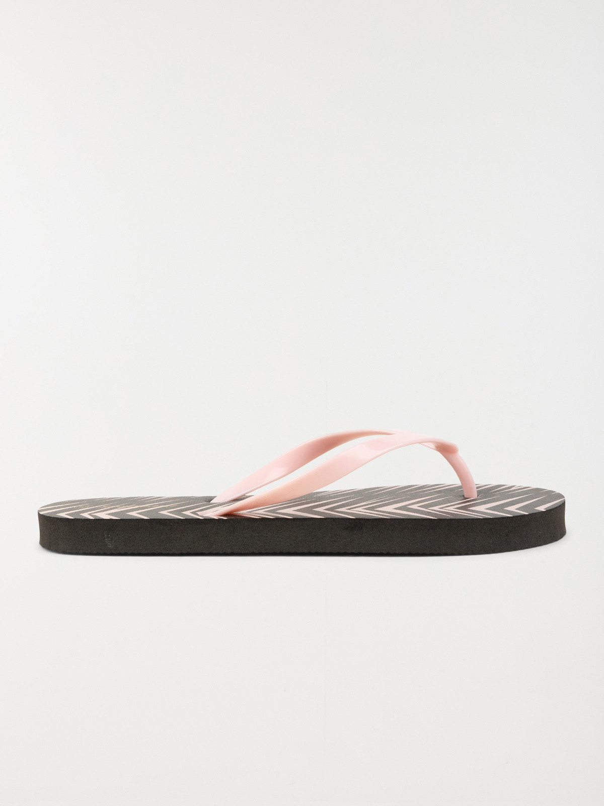 Tong noire imprimée femme (37-42)