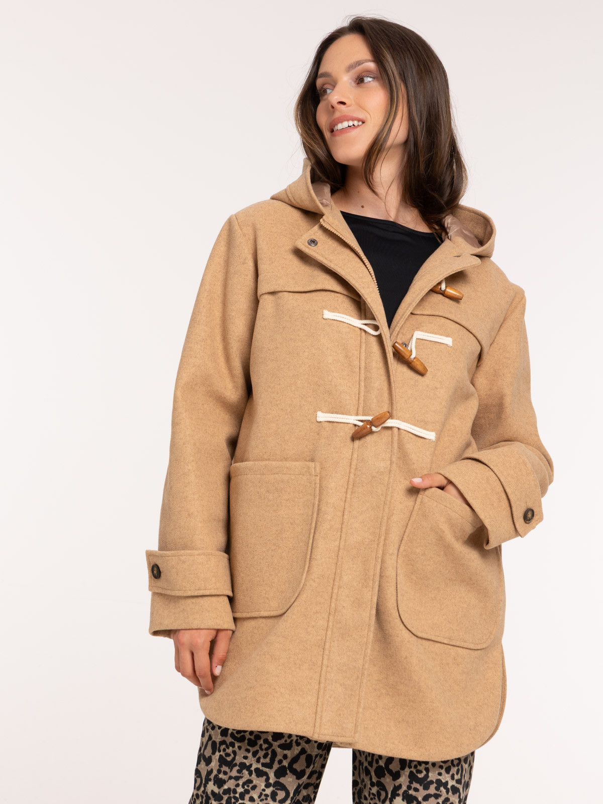 Duffle-coat camel femme Duffle-coat camel femme