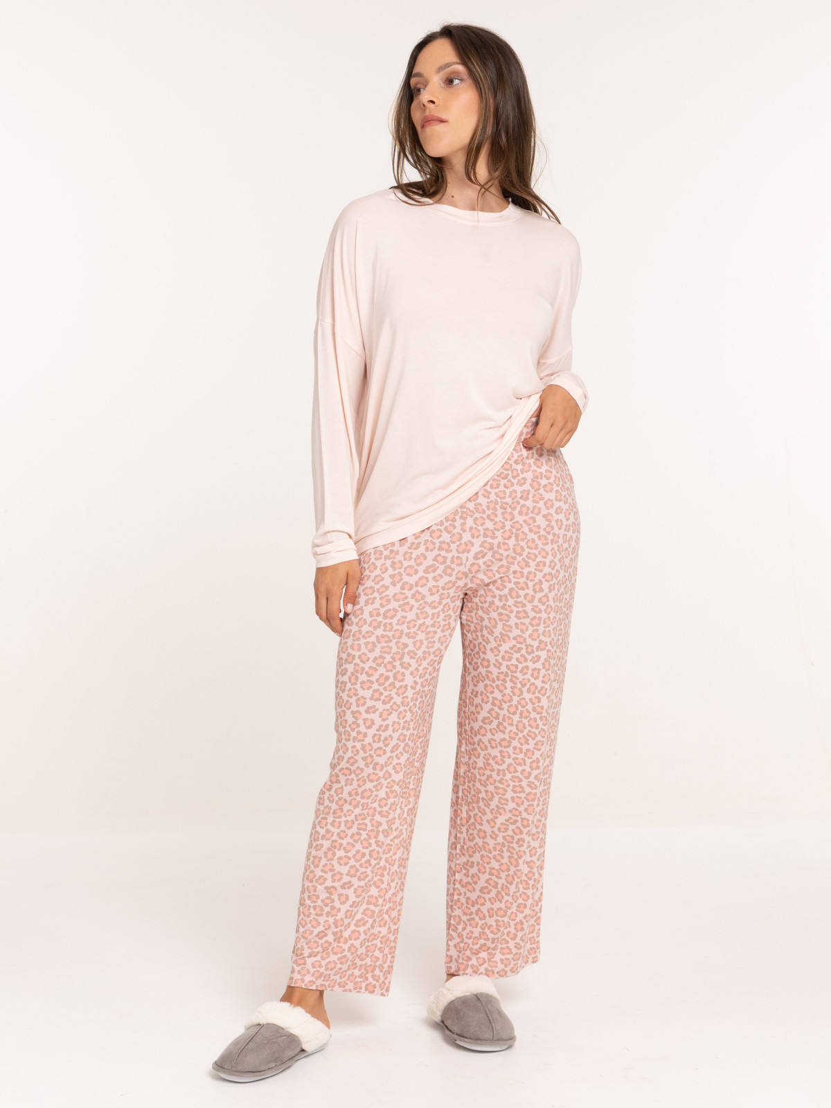 Pyjama léopard femme