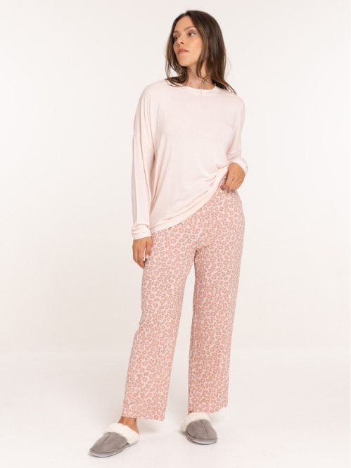 Pyjama léopard femme