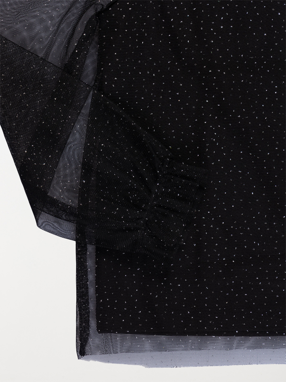 Tee-shirt noir pois dorés fille (3-12A)