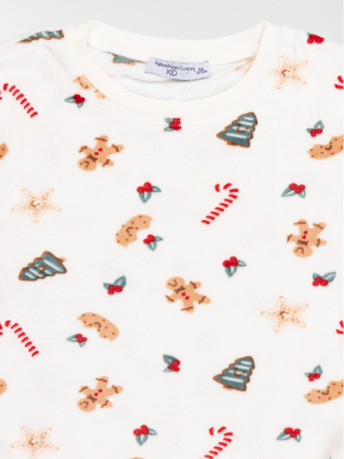 Pyjama motif de Noël fille...