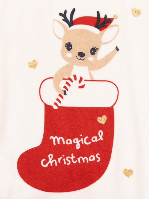 Pyjama renne de Noël fille...