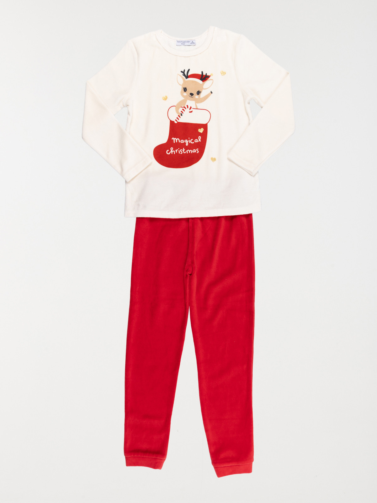 Pyjama renne de Noël fille (3-10A)