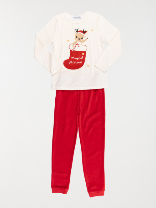 Pyjama renne de Noël fille...