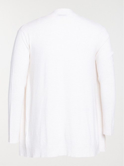 Gilet beige chiné grande...