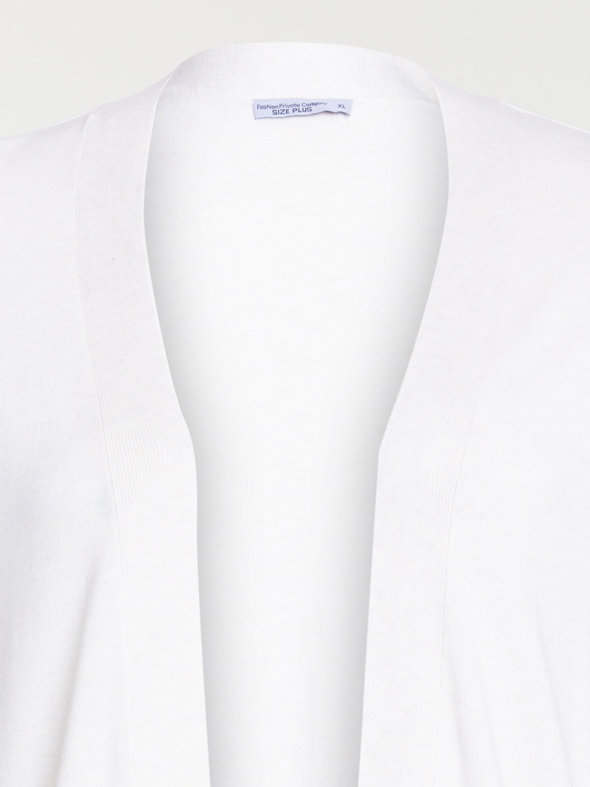 Gilet beige chiné grande taille femme