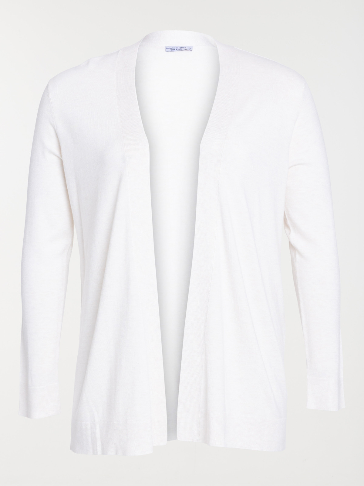 Gilet beige chiné grande taille femme