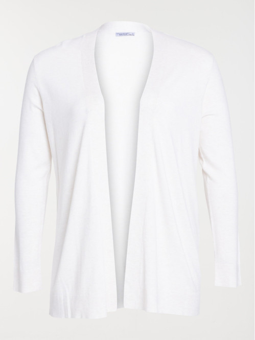 Gilet beige chiné grande...