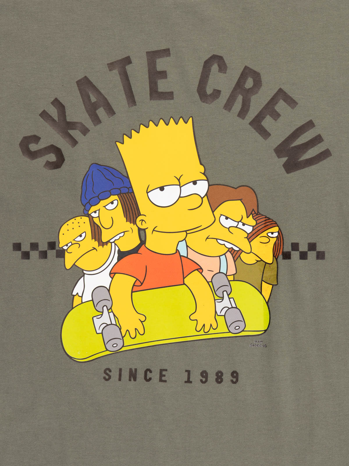 T-shirt Bart Simpson crew garçon (XXS-M)