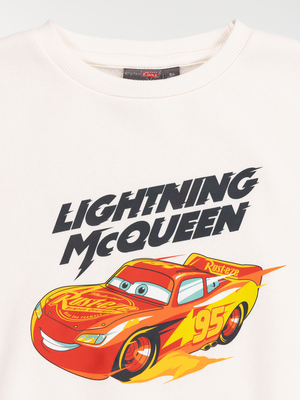 Sweat CARS écru garçon (4-10A)