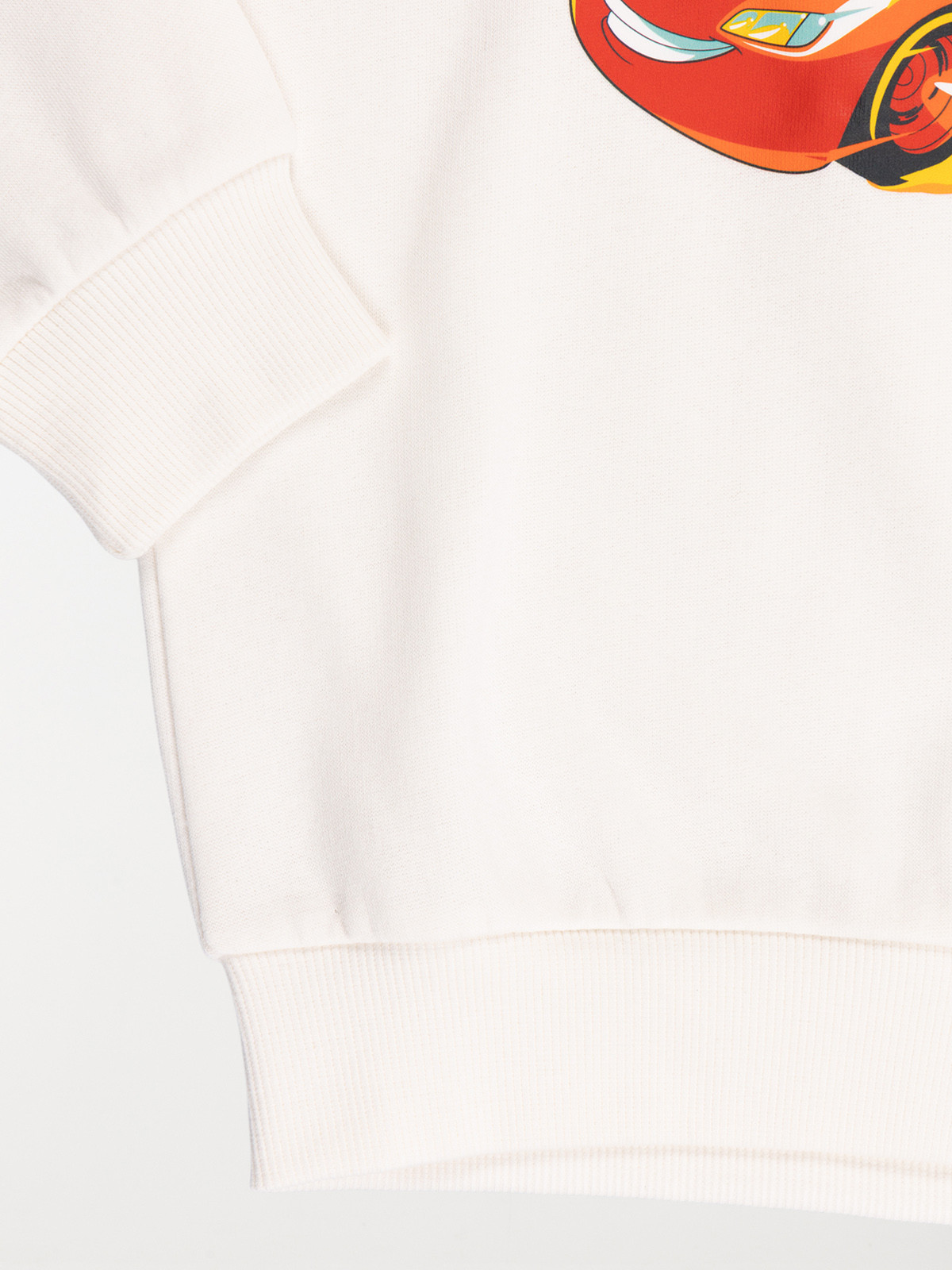 Sweat CARS écru garçon (4-10A)