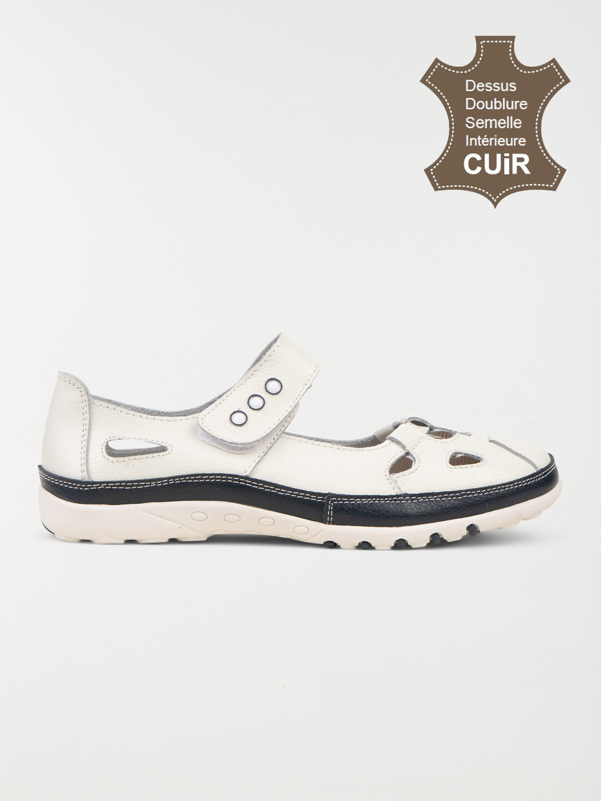 Chaussure confort bicolore femme (37-42)