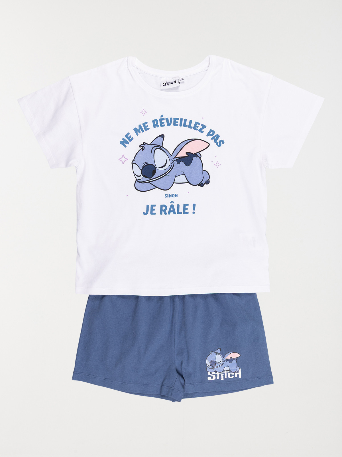 Pyjashort Stitch fille (XXS-M)