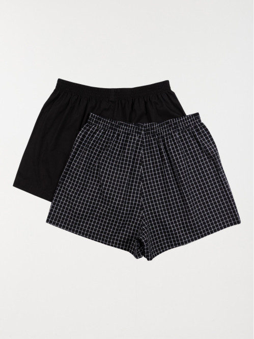 Lot de 2 caleçons coloris noir