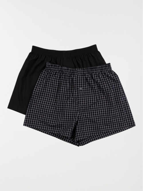 Lot de 2 caleçons coloris noir