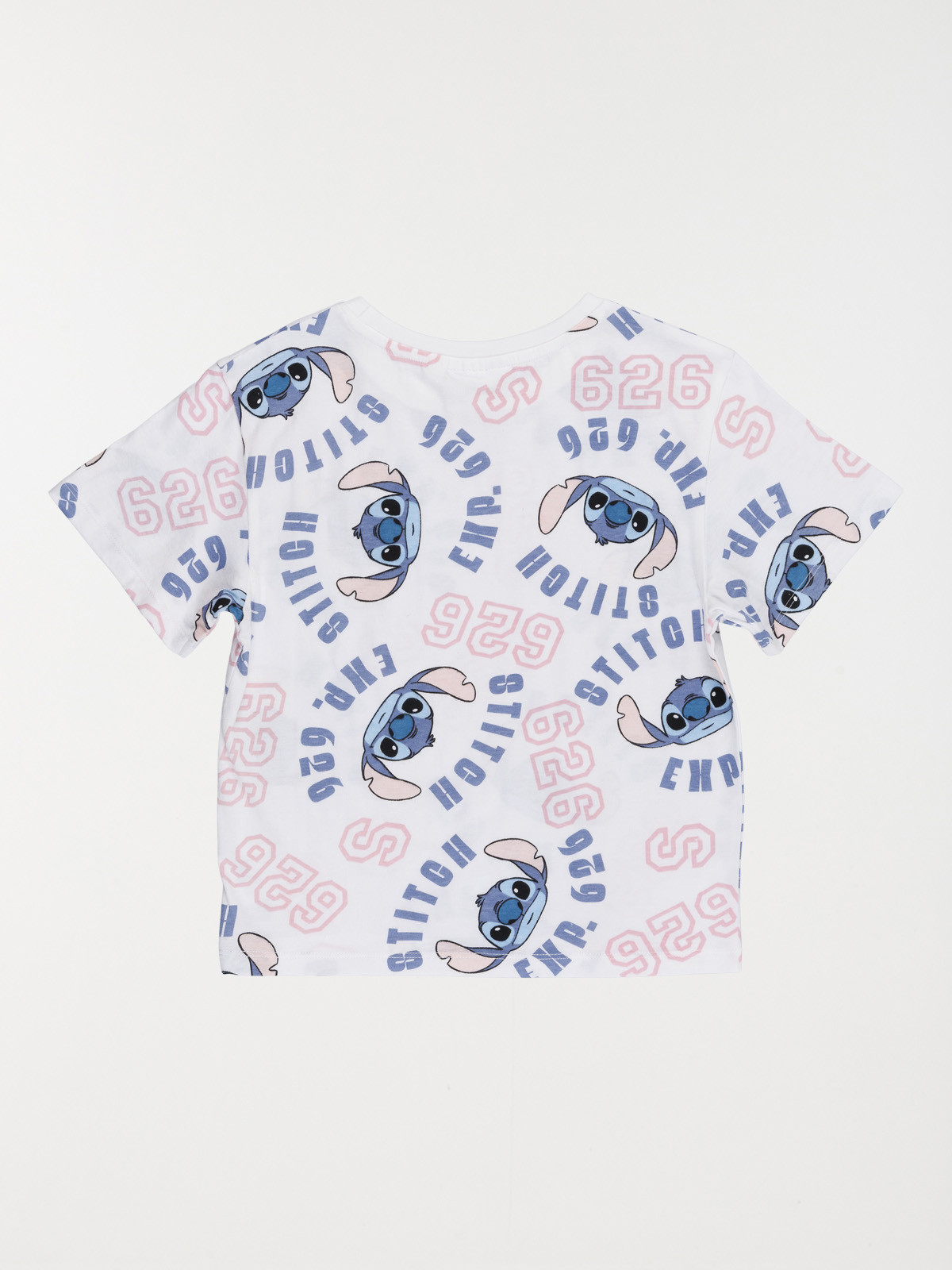 Tee-shirt Stitch blanc fille (XXS-M) Tee-shirt Stitch blanc fille (XXS-M)