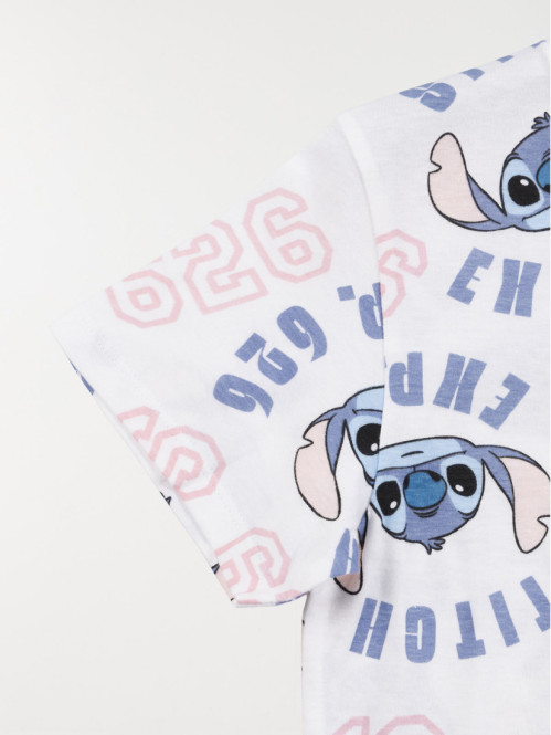 Tee-shirt Stitch blanc...