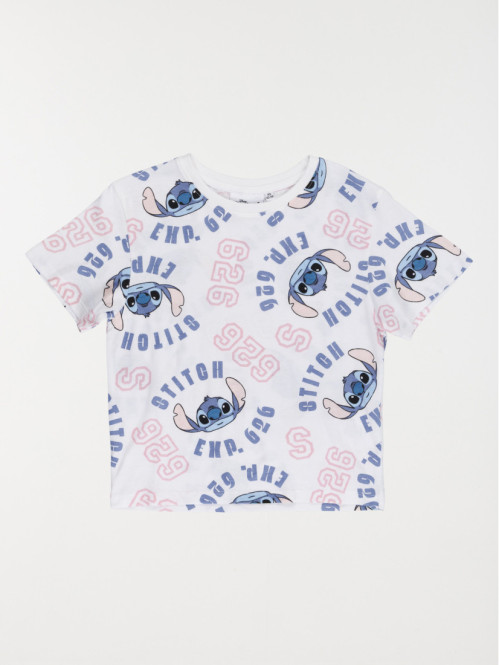 Tee-shirt Stitch blanc...