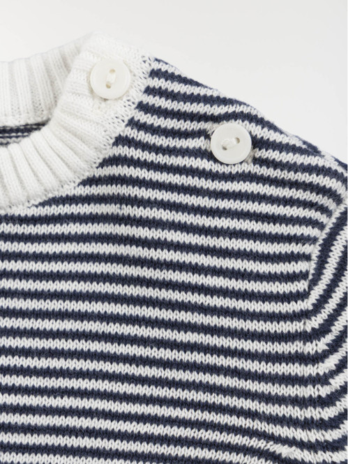 Pull rayé marine garçon...
