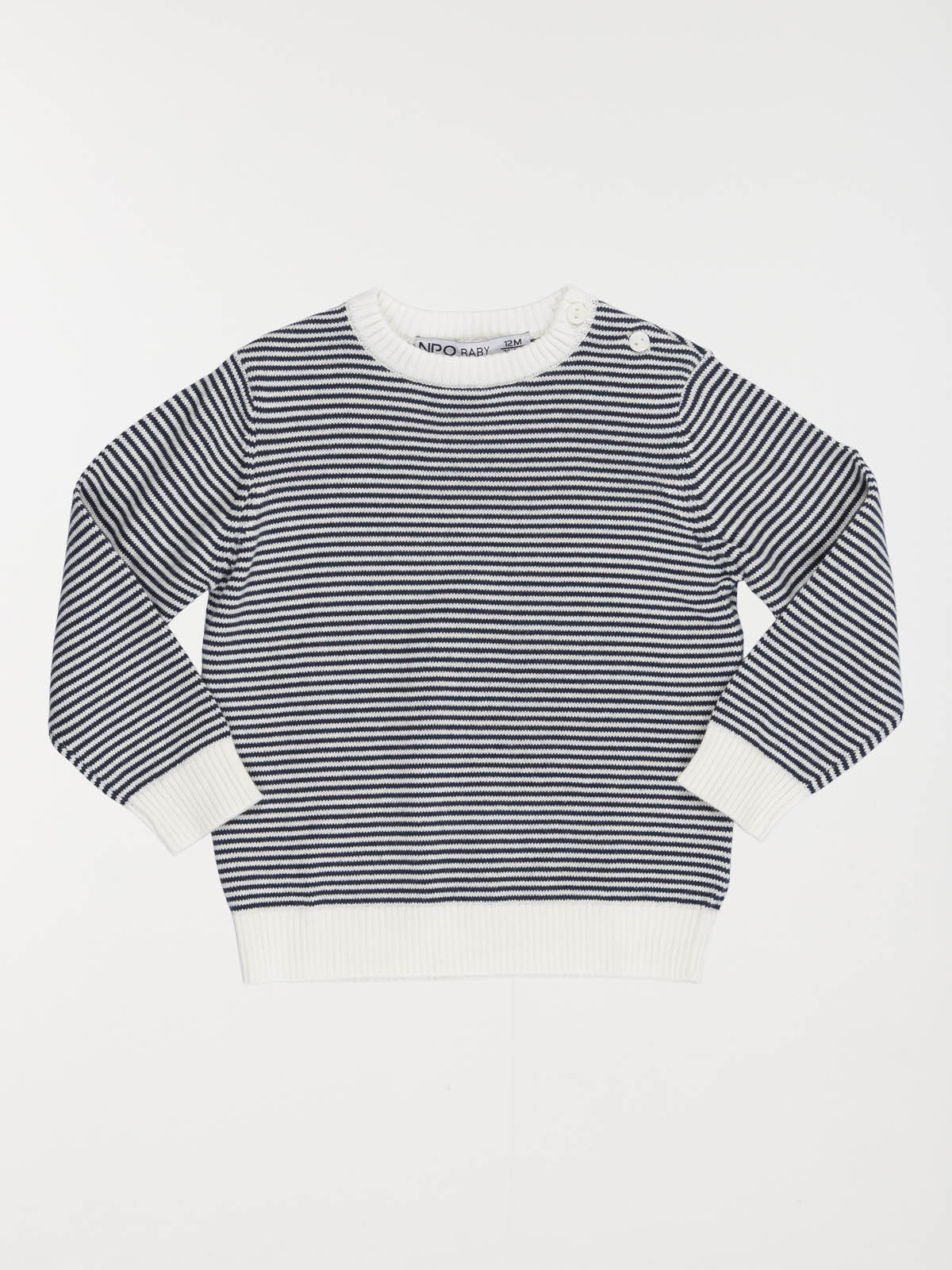 Pull rayé marine garçon (3-36M) Pull rayé marine garçon (3-36M)