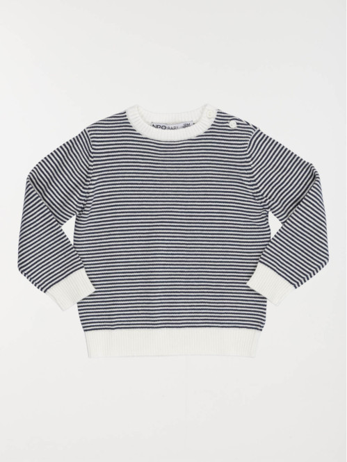 Pull rayé marine garçon...