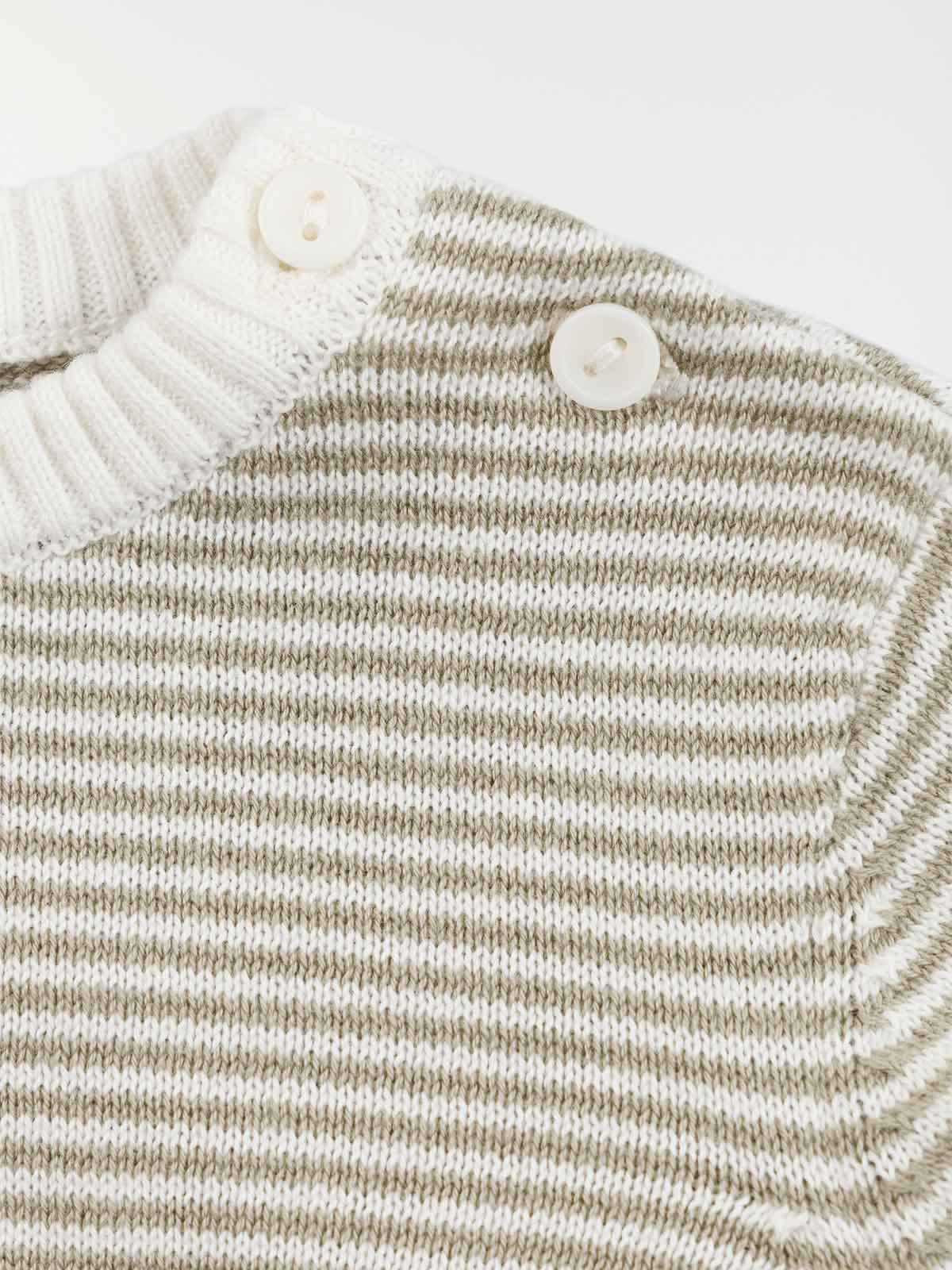 Pull rayé mousse clair garçon (3-36M)