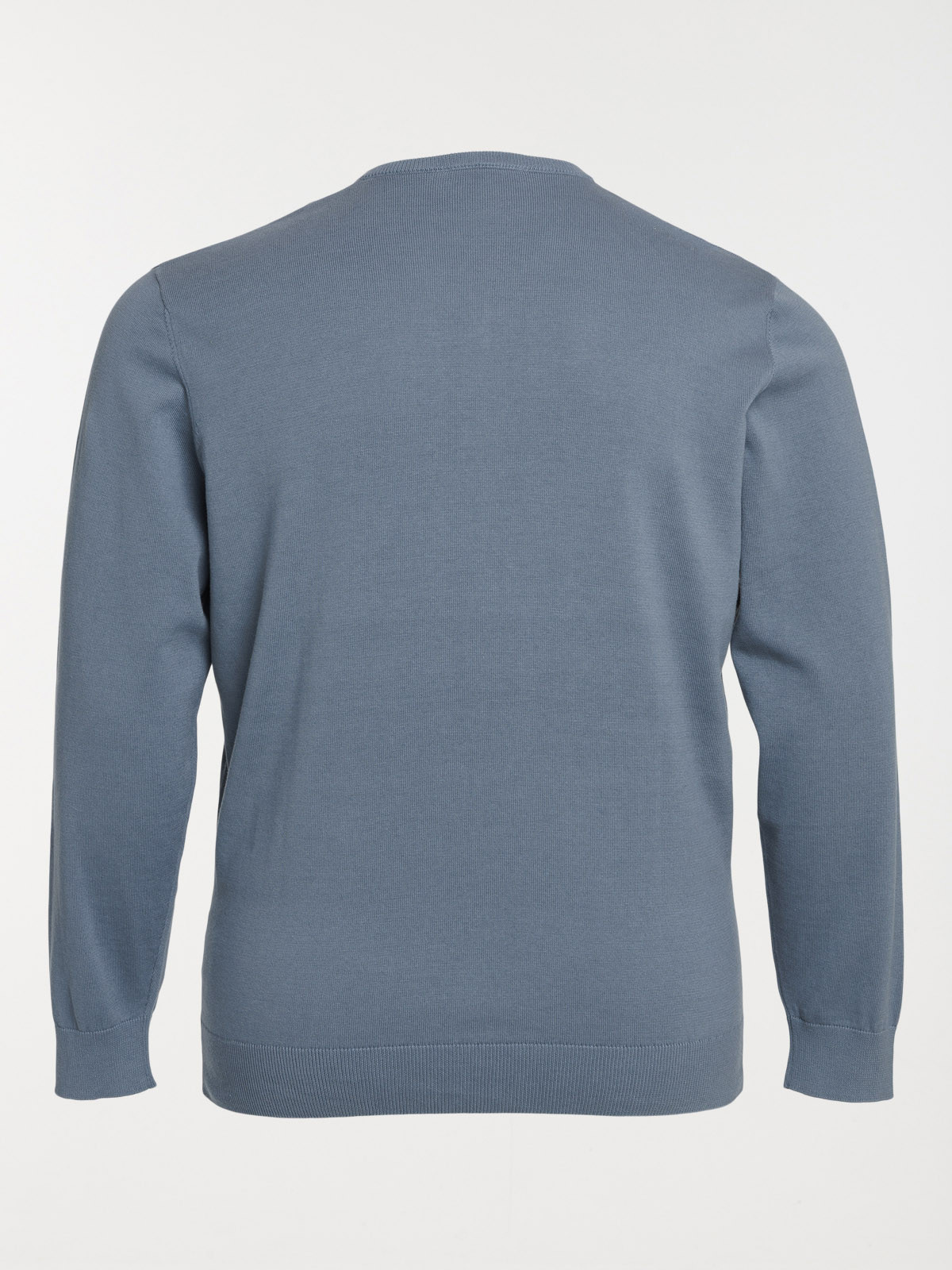 Pull col V grande taille homme