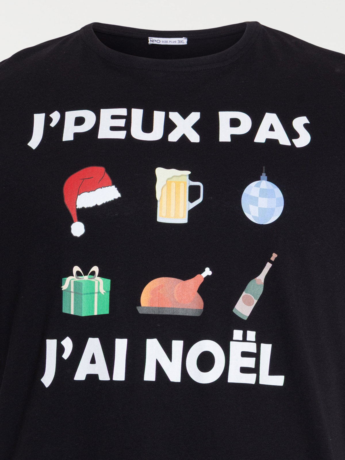 T-shirt de Noël grande taille homme T-shirt de Noël grande taille homme