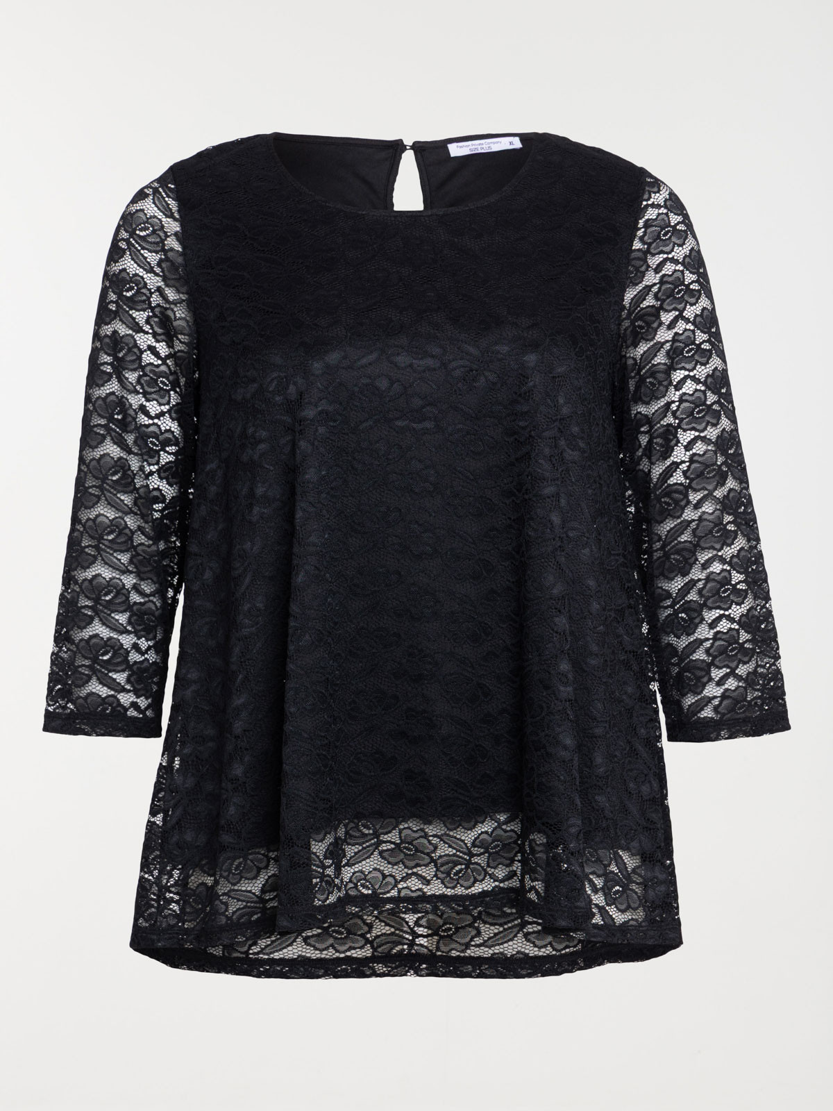 Tee-shirt dentelle grande taille femme