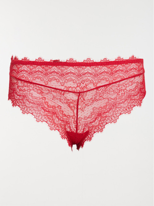 Tanga dentelle rouge grande...