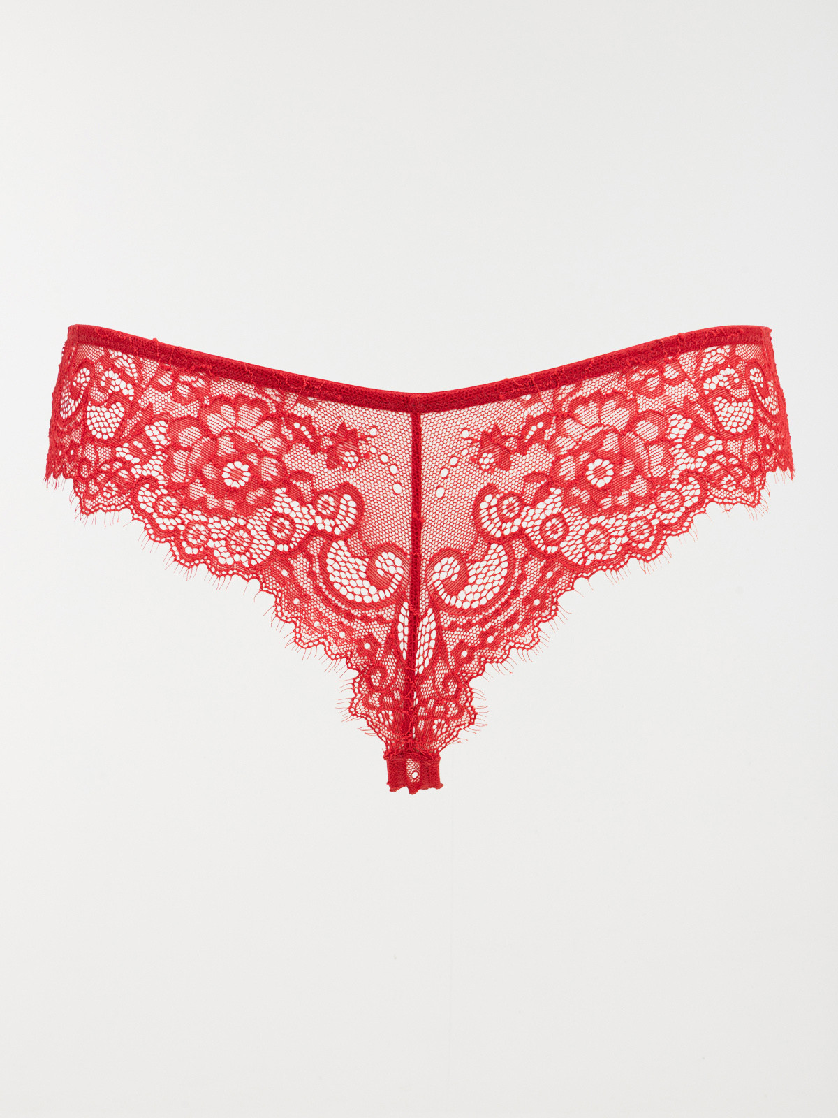Tanga dentelle rouge femme (S-L)