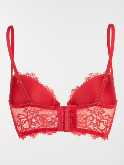 Bustier dentelle rouge...