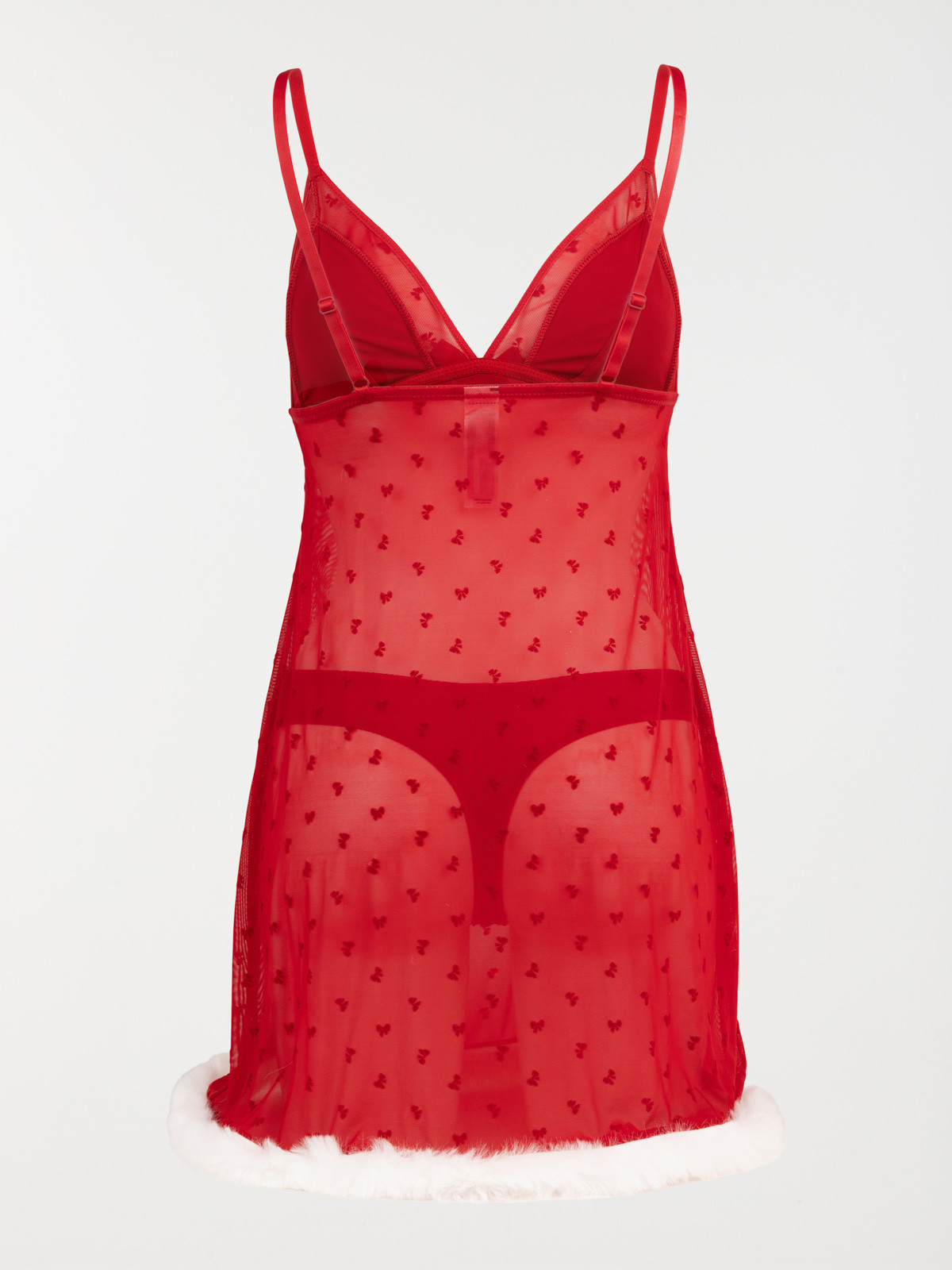 Nuisette rouge séduction femme (S-XL)