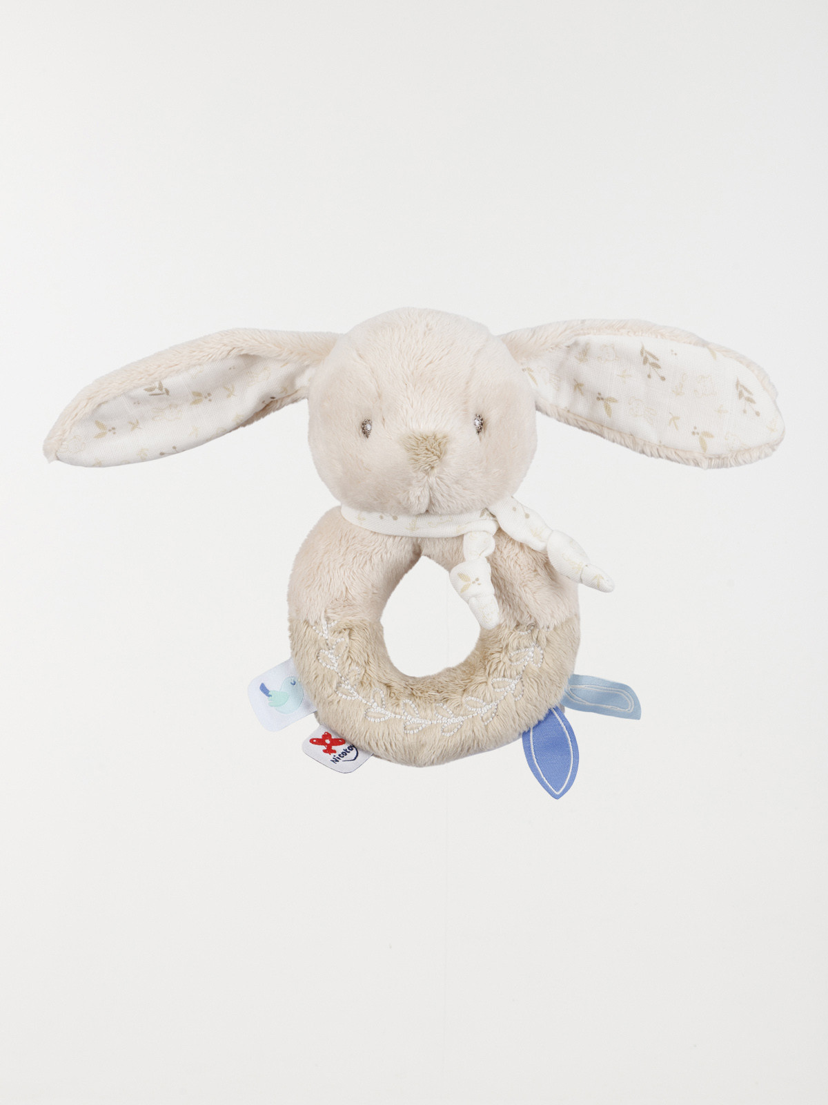 Hochet peluche lapin 16 cm