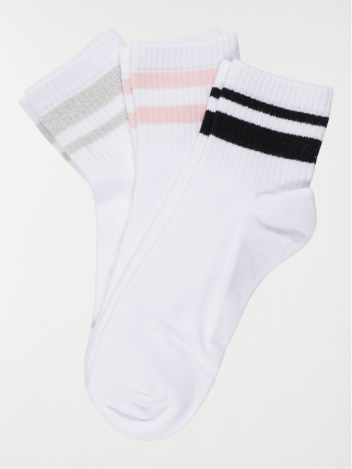Lot de 3 paires chaussettes...