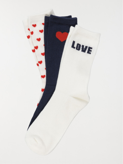 Lot 3 paires chaussettes...