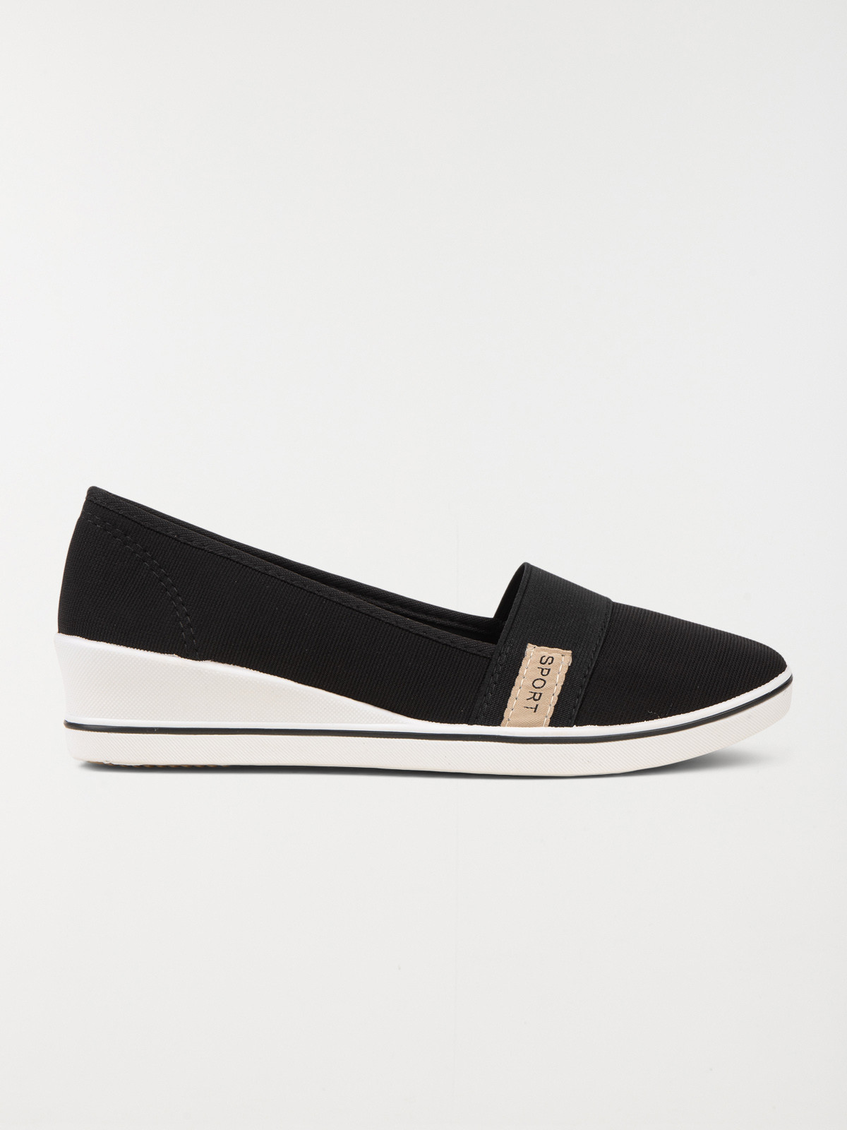 Ballerine compensée noir (36-41)