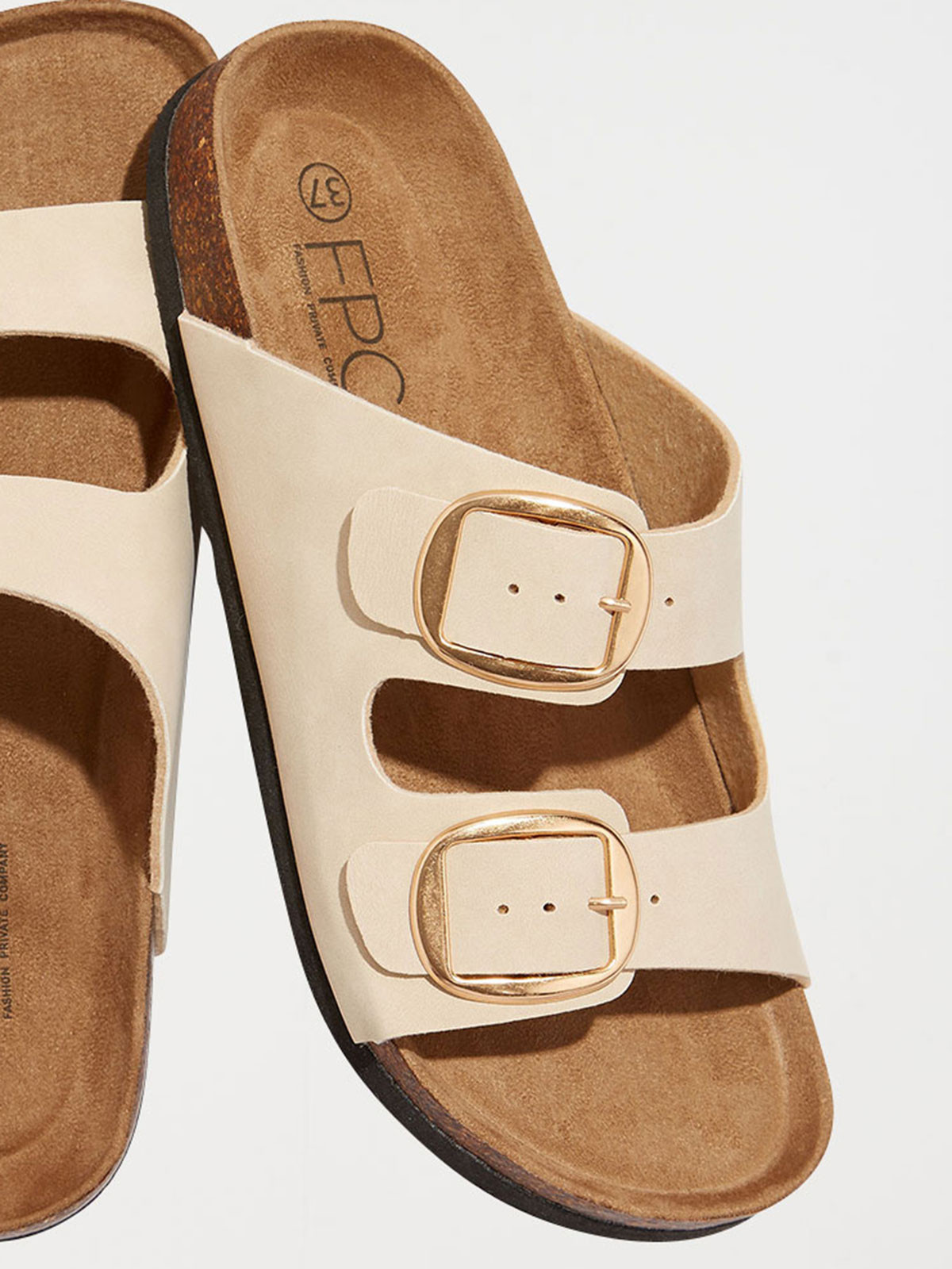 Mule plate femme beige (36-41) Mule plate femme beige (36-41)