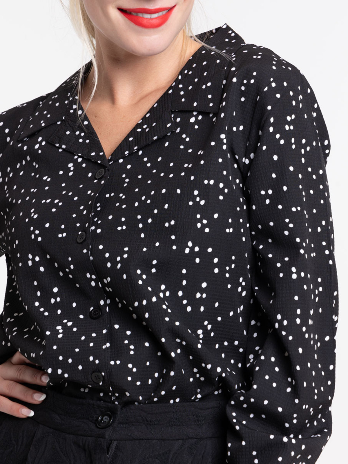 Chemise col pyjama femme