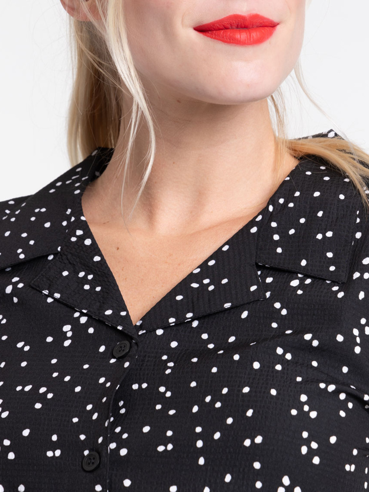 Chemise col pyjama femme